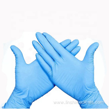 Wholesale light Blue Tattoo Beauty Lady Disposable Gloves Nitrile Top Powder Free comfort